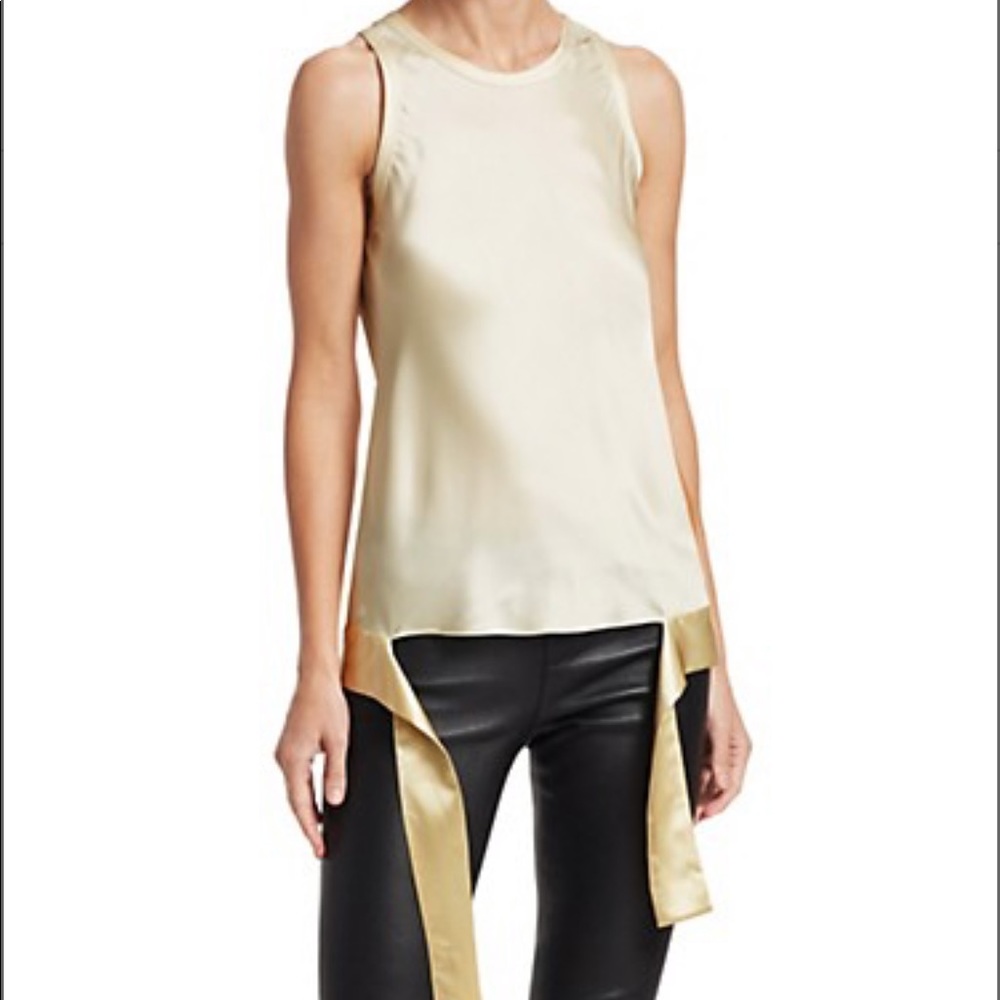 Helmut Lang Hem Drape Tank - image 1